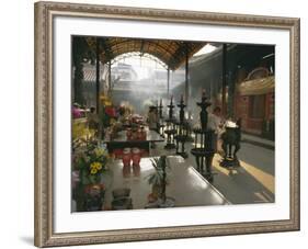 Lungshan Temple, Taipei, Taiwan-Israel Talby-Framed Photographic Print