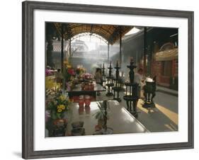 Lungshan Temple, Taipei, Taiwan-Israel Talby-Framed Photographic Print