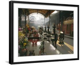 Lungshan Temple, Taipei, Taiwan-Israel Talby-Framed Photographic Print