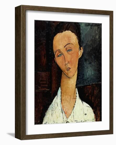 Lunia Czechowska, circa 1917-18-Amedeo Modigliani-Framed Giclee Print