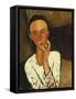 Lunia Czechowska (With Hand on the Right Cheek); Lunia Czechowska (La Main Gauche Sur La Joue),…-Amedeo Modigliani-Framed Stretched Canvas