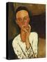 Lunia Czechowska (With Hand on the Right Cheek); Lunia Czechowska (La Main Gauche Sur La Joue),…-Amedeo Modigliani-Stretched Canvas
