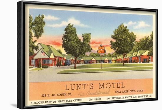 Lunt's Motel, Salt Lake City, Utah-null-Framed Art Print