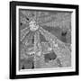 Lupin Dew I B&W-Adam Brock-Framed Giclee Print