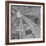 Lupin Dew I B&W-Adam Brock-Framed Giclee Print