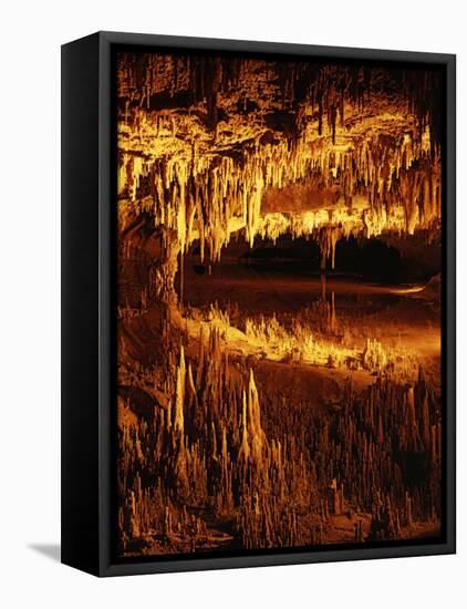 Luray Caverns, Luray, Virginia, USA-Charles Gurche-Framed Stretched Canvas