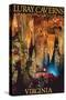 Luray Caverns, Virginia - Discovery-Lantern Press-Stretched Canvas