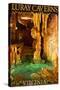 Luray Caverns, Virginia - Wishing Well-Lantern Press-Stretched Canvas