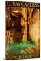 Luray Caverns, Virginia - Wishing Well-Lantern Press-Mounted Art Print