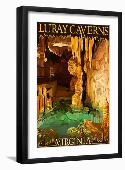 Luray Caverns, Virginia - Wishing Well-Lantern Press-Framed Art Print