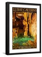 Luray Caverns, Virginia - Wishing Well-Lantern Press-Framed Art Print