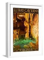 Luray Caverns, Virginia - Wishing Well-Lantern Press-Framed Art Print