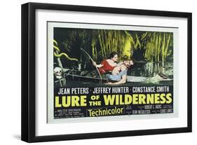 Lure of the Wilderness, UK Movie Poster, 1952-null-Framed Art Print