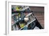 Lures & Bait in Tackle Box Rod-null-Framed Art Print