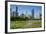 Lurie Garden in Millennium Park, Chicago, with Michigan Avenue Skyline-Alan Klehr-Framed Photographic Print