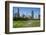 Lurie Garden in Millennium Park, Chicago, with Michigan Avenue Skyline-Alan Klehr-Framed Photographic Print