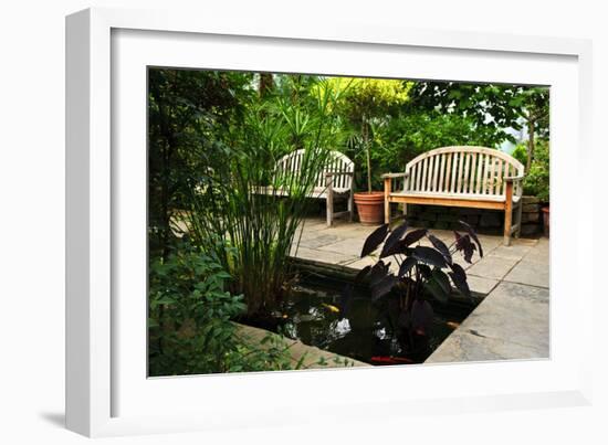 Lush Green Garden-elenathewise-Framed Photographic Print