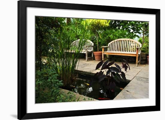 Lush Green Garden-elenathewise-Framed Photographic Print