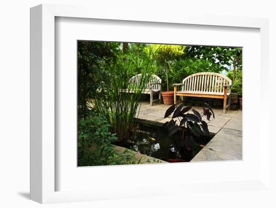 Lush Green Garden-elenathewise-Framed Photographic Print