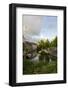 Lush greenery in June by the water in Bruges, Belgium-Susan Pease-Framed Photographic Print