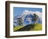 Lush hills in front of Mount Egmont-Jami Tarris-Framed Photographic Print