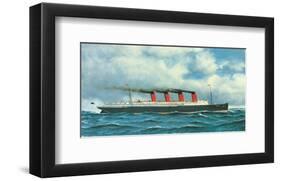 Lusitania, c.1908-Antonio Jacobsen-Framed Premium Giclee Print