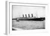 Lusitania Maiden Voyage Photograph - New York, NY-Lantern Press-Framed Art Print