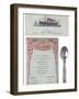 Lusitania Menu-null-Framed Photographic Print