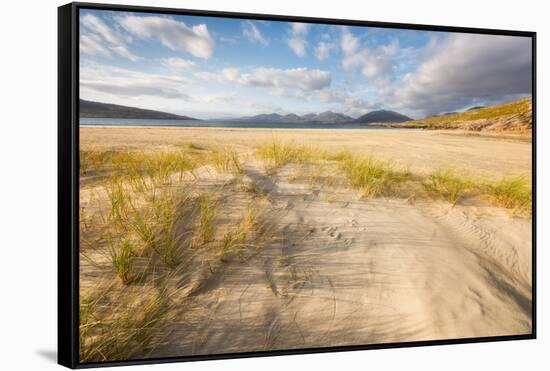 Luskentyre beach, Isle of Harris, Outer Hebrides, Scotland, United Kingdom, Europe-Karen Deakin-Framed Stretched Canvas