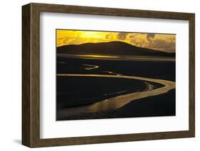 Luskentyre Sand Banks in the Sound of Taransay, South Harris, Outer Hebrides, Scotland, UK, June-Muñoz-Framed Photographic Print