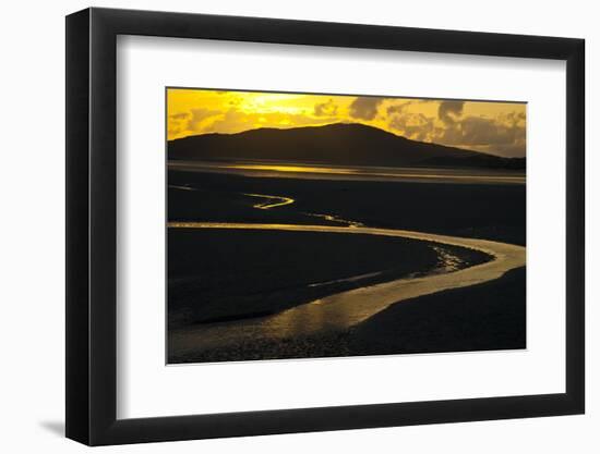 Luskentyre Sand Banks in the Sound of Taransay, South Harris, Outer Hebrides, Scotland, UK, June-Muñoz-Framed Photographic Print