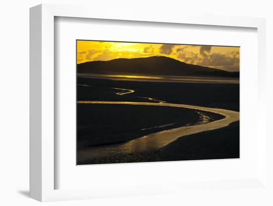 Luskentyre Sand Banks in the Sound of Taransay, South Harris, Outer Hebrides, Scotland, UK, June-Muñoz-Framed Photographic Print