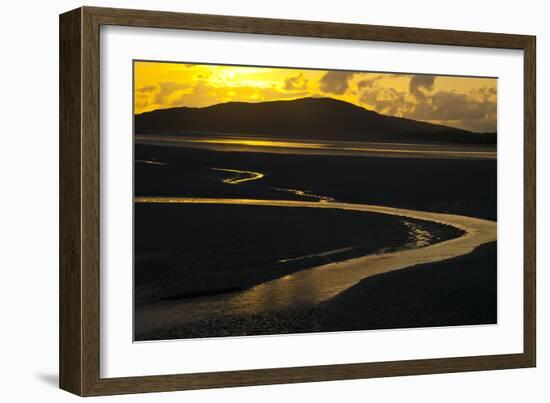 Luskentyre Sand Banks in the Sound of Taransay, South Harris, Outer Hebrides, Scotland, UK, June-Muñoz-Framed Photographic Print