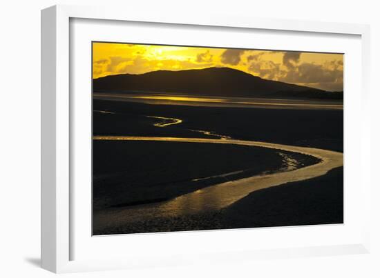 Luskentyre Sand Banks in the Sound of Taransay, South Harris, Outer Hebrides, Scotland, UK, June-Muñoz-Framed Photographic Print