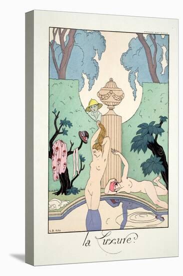 Lust, from 'Falbalas and Fanfreluches, Almanach des Modes Présentes, Passées et Futures', 1925-Georges Barbier-Stretched Canvas