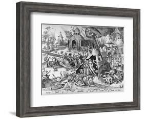 Lust, from the Seven Deadly Sins, Engraved by Pieter Ven Der Heyden, 1558-Pieter Bruegel the Elder-Framed Giclee Print