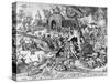 Lust, from the Seven Deadly Sins, Engraved by Pieter Ven Der Heyden, 1558-Pieter Bruegel the Elder-Stretched Canvas