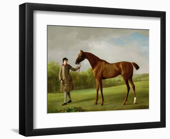 Lustre, Held by a Groom, c.1760-62-George Stubbs-Framed Giclee Print