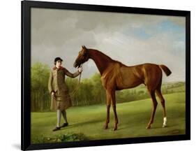 Lustre, Held by a Groom, c.1760-62-George Stubbs-Framed Premium Giclee Print