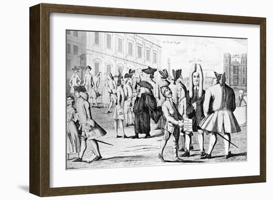 Lusus Naturae, or Carracturas of the Present Age' 1752-John June-Framed Giclee Print