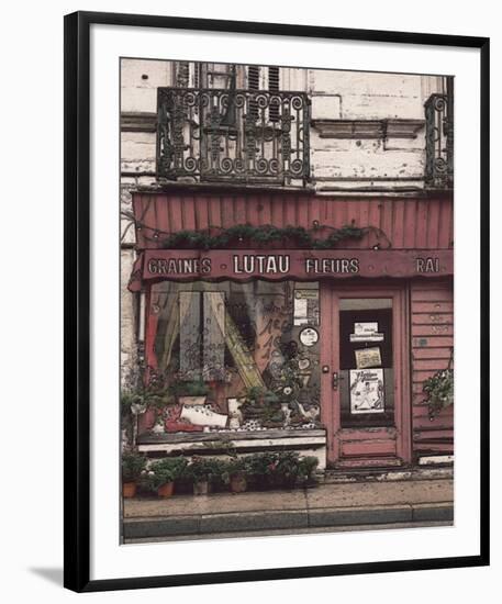 Lutau Fleurs Store on the Street-Richard Sutton-Framed Art Print