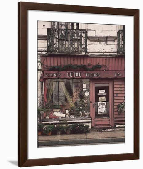 Lutau Fleurs Store on the Street-Richard Sutton-Framed Art Print