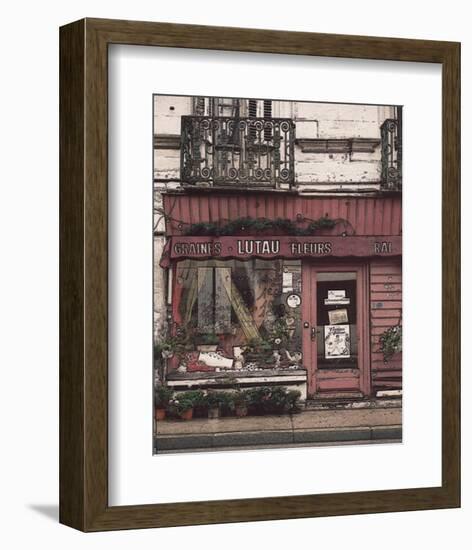 Lutau Fleurs Store on the Street-Richard Sutton-Framed Art Print