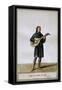 Lute Player, 1372, Charles V Era Costume-Pierre de La Mesangere-Framed Stretched Canvas