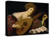 Lute player, 1624-1626-Hendrick Terbrugghen-Stretched Canvas