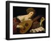 Lute player, 1624-1626-Hendrick Terbrugghen-Framed Giclee Print