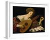 Lute player, 1624-1626-Hendrick Terbrugghen-Framed Giclee Print