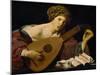 Lute player, 1624-1626-Hendrick Terbrugghen-Mounted Giclee Print