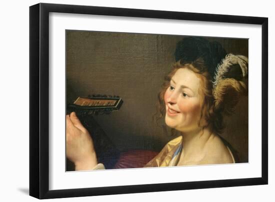 Lute Player, 1624-Gerrit van Honthorst-Framed Giclee Print