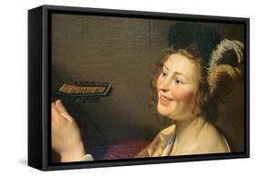 Lute Player, 1624-Gerrit van Honthorst-Framed Stretched Canvas